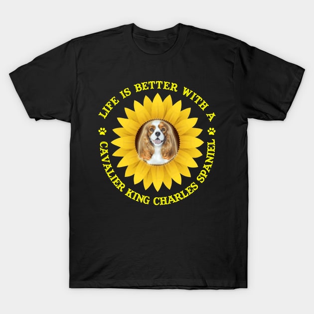 Cavalier King Charles Spaniel T-Shirt by bienvaem